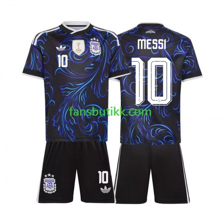 Fotballdrakt Argentina Lionel Messi 10 Barn Bortetrøye World Cup 2026 Kortermet